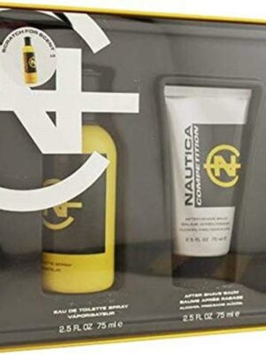 NAUTICA COMPETITION FOR MEN 2.5OZ/75ML COLOGNE SPRAY + POST SHAVE SOOTHER SET