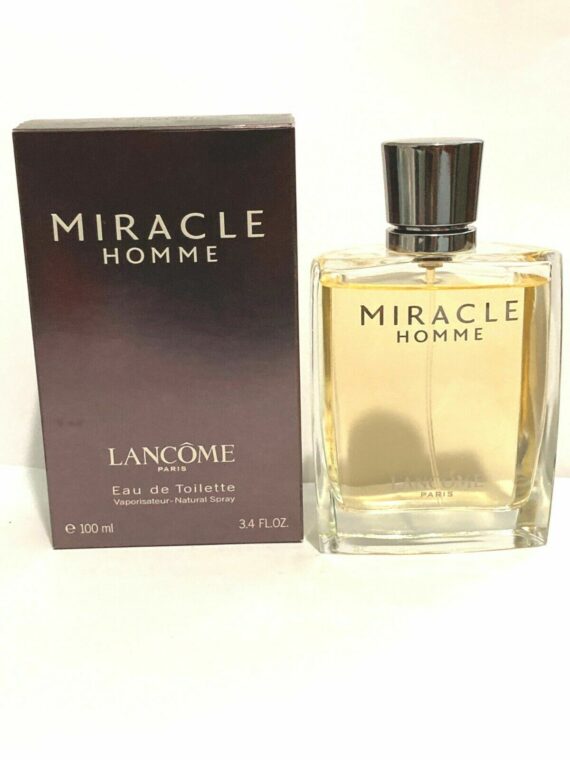 Miracle Homme by Lancome 3.4oz/100ml Eau de Toilette Spray for Men