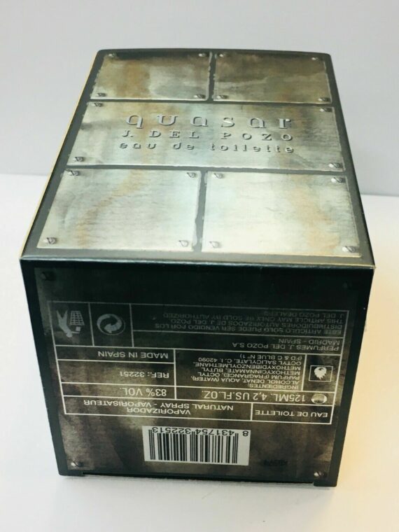 Quasar By J. Del Pozo Cologne for Men 4.2oz/125 ML Eau De Toilette Spray New