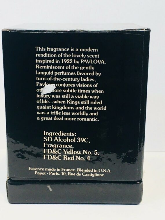 Pavlova Paris 1922 by Payot 0.5oz/15ml Pure Parfum Splash for Women Vintage