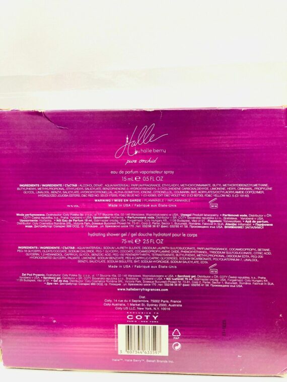 Halle Pure Orchid by Halle Berry Gift Set (0.5oz EDP spray & 2.5oz Body Lotion)