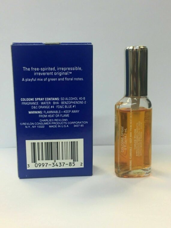 Charlie Original Cologne Spray 0.5 Fl Oz/14.7ml Travel Size