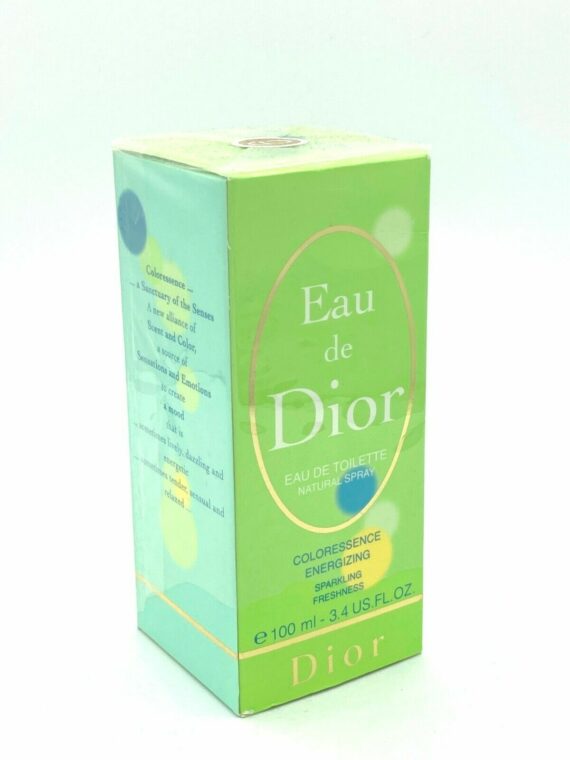 Eau De Dior Coloressence Energizing 3.4oz /100ml EDT Spray for Women by Christia