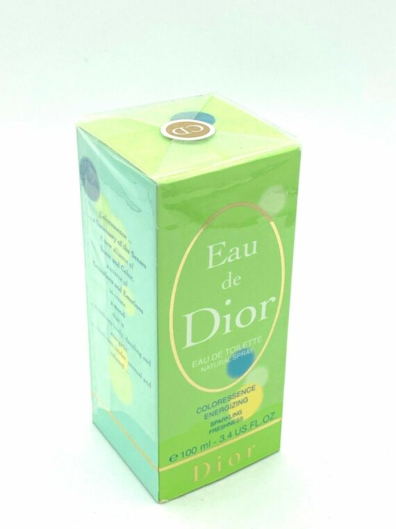 Eau De Dior Coloressence Energizing 3.4oz /100ml EDT Spray for Women by Christia