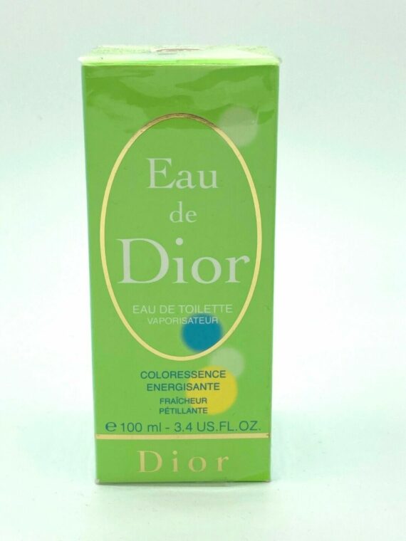 Eau De Dior Coloressence Energizing 3.4oz /100ml EDT Spray for Women by Christia