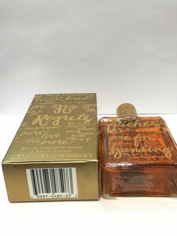 No Regrets By Alexandra De Markoff 3.8oz/112ml Eau De Toilette Spray