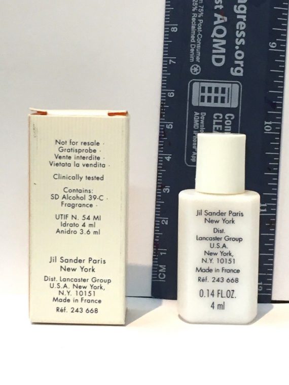 Sun by Jil Sander 0.14oz/4ml Eau De Toilette Splash New In Box